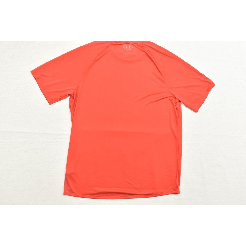 Under Armour Men's Red The Tech Tee Regular Size XXL Stretch Work - Picture 8 of 8